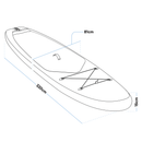 Dellonda DL152 Inflatable Stand-Up Paddle Board 10'6" - Light Blue/White