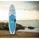Dellonda DL152 Inflatable Stand-Up Paddle Board 10'6" - Light Blue/White