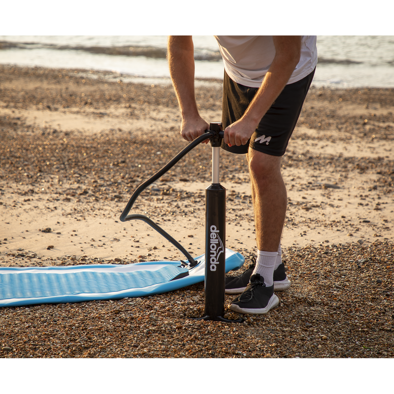 Dellonda DL152 Inflatable Stand-Up Paddle Board 10'6" - Light Blue/White