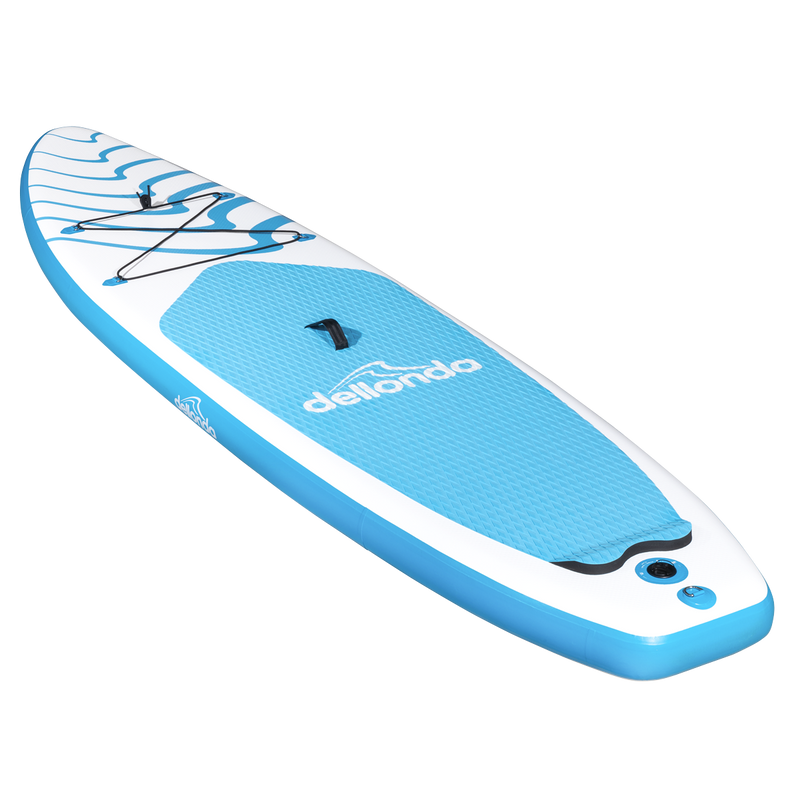 Dellonda DL152 Inflatable Stand-Up Paddle Board 10'6" - Light Blue/White