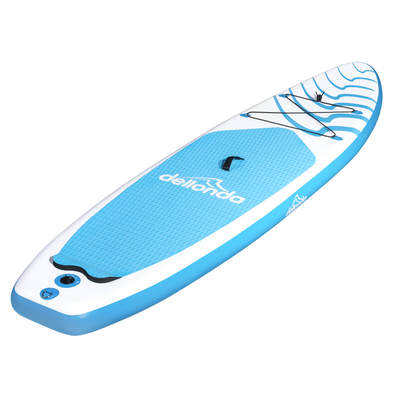 Dellonda DL152 Inflatable Stand-Up Paddle Board 10'6" - Light Blue/White