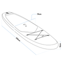 Dellonda DL153 Inflatable Stand-Up Paddle Board 10'2" - Dark Blue