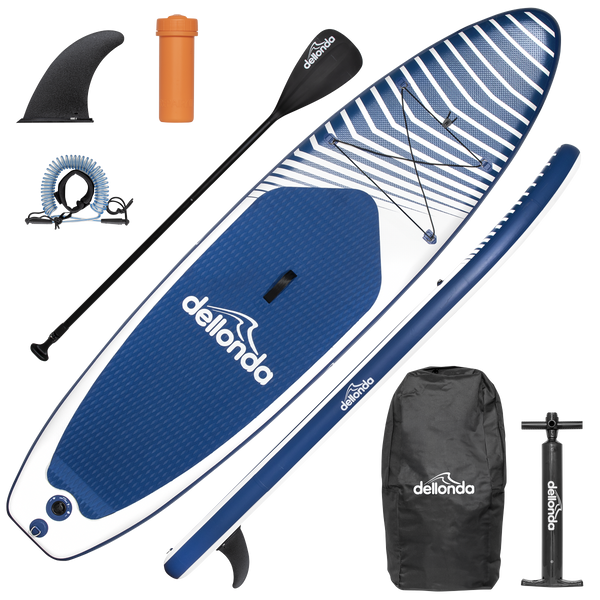 Dellonda DL153 Inflatable Stand-Up Paddle Board 10'2" - Dark Blue