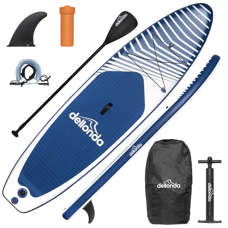 Dellonda DL153 Inflatable Stand-Up Paddle Board 10'2" - Dark Blue