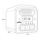 Dellonda DL162 Portable Power Station 1800W