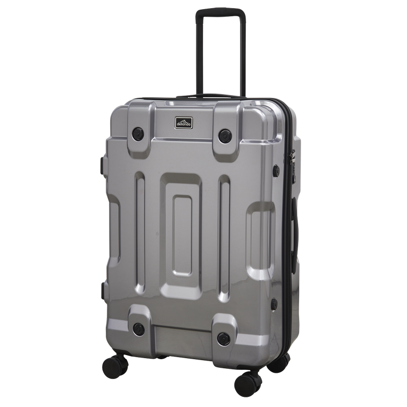 Dellonda DL9 Lightweight ABS Luggage Set 3pc - Silver