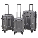 Dellonda DL9 Lightweight ABS Luggage Set 3pc - Silver