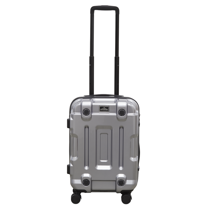 Dellonda DL9 Lightweight ABS Luggage Set 3pc - Silver
