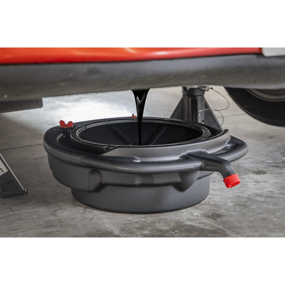 Sealey DRP38 Oil/Fluid Drain Pan & Recycling Container 8L