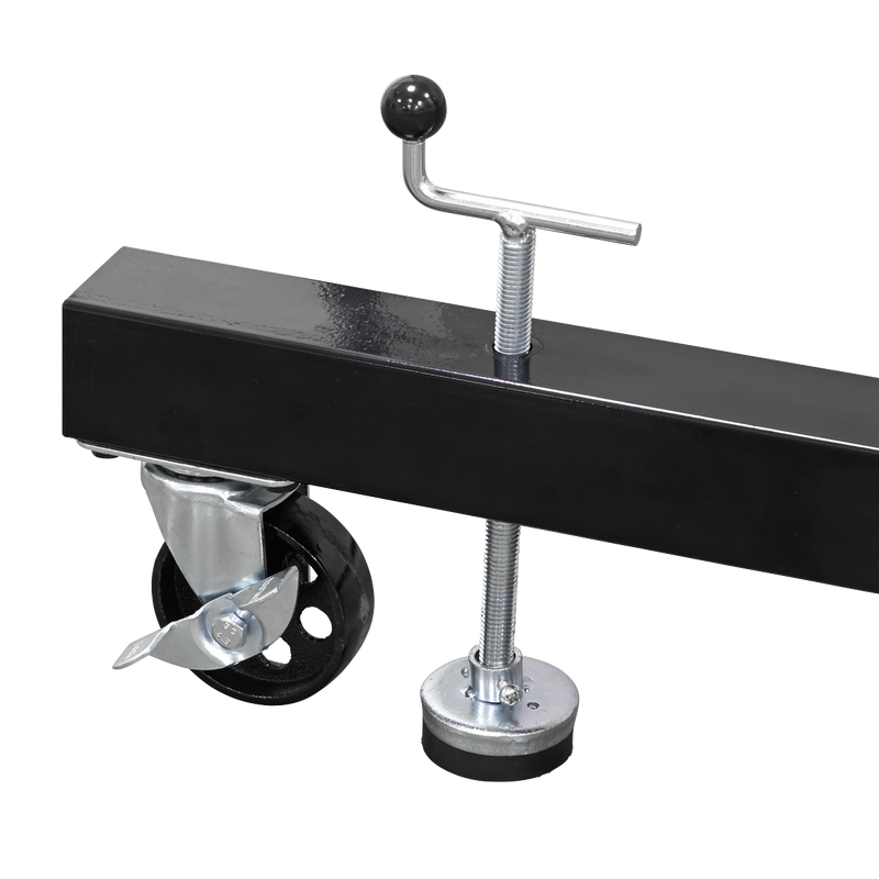 Sealey ES680D Folding 360¬º Rotating Engine Stand with Geared Handle Drive 680kg Capacity