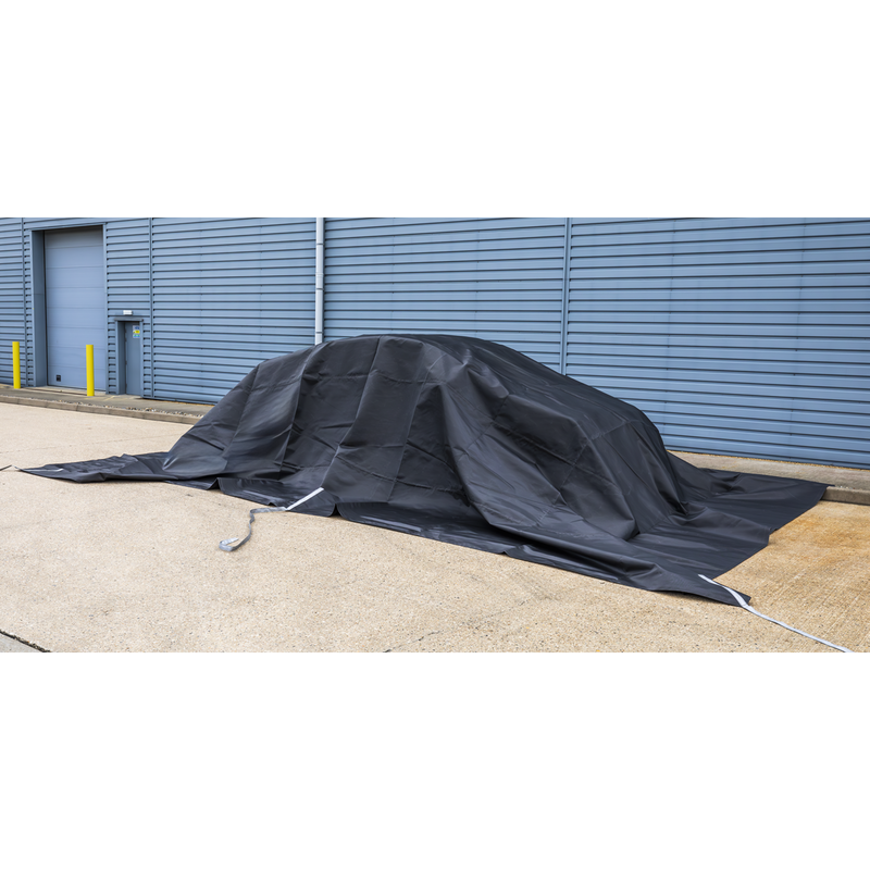 Sealey EV1000 Vehicle Fire Safety Blanket - PU Coated 6 x 8m