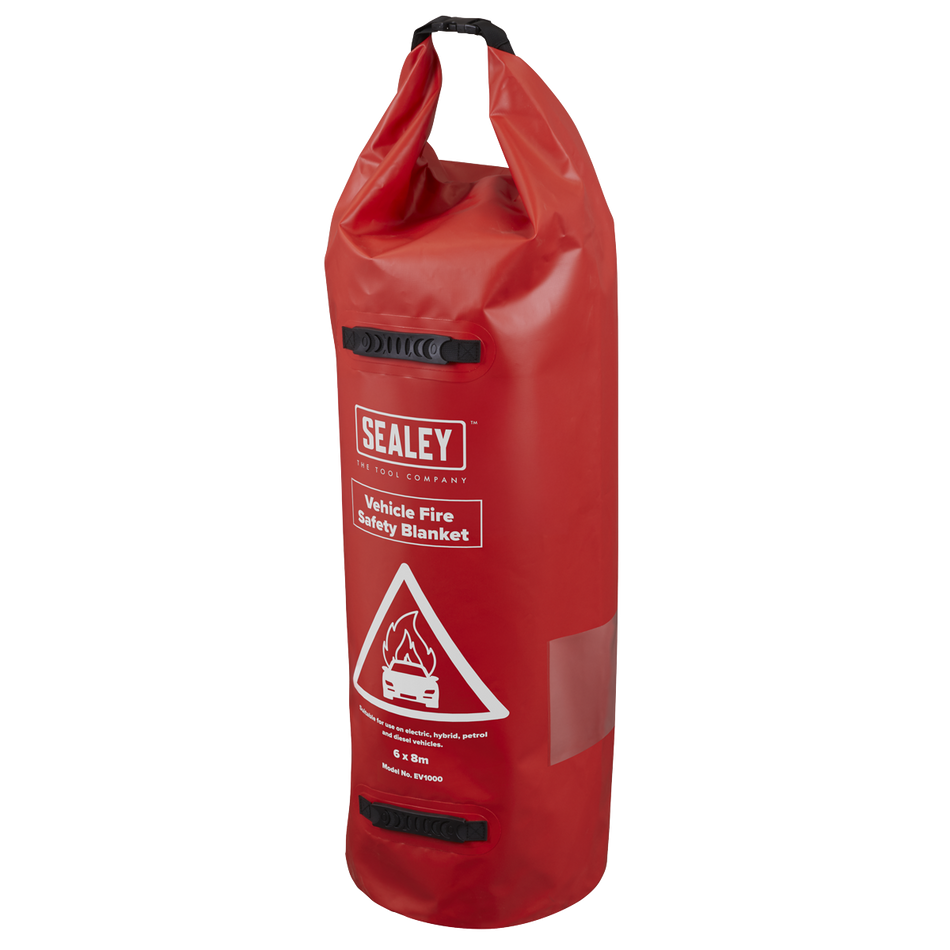 Sealey EV1000 Vehicle Fire Safety Blanket - PU Coated 6 x 8m