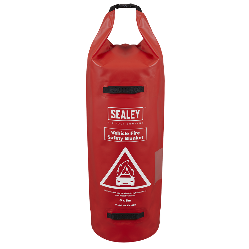 Sealey EV1000 Vehicle Fire Safety Blanket - PU Coated 6 x 8m