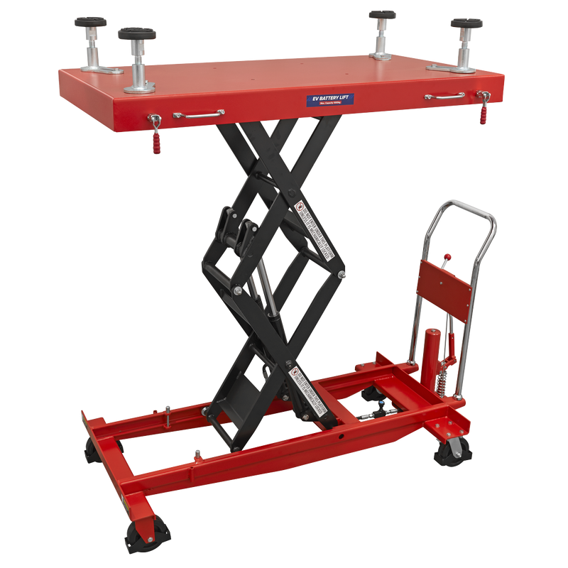 Sealey EVBT1000 1000kg Capacity EV Battery Lift/Hydraulic Platform Truck High Lift