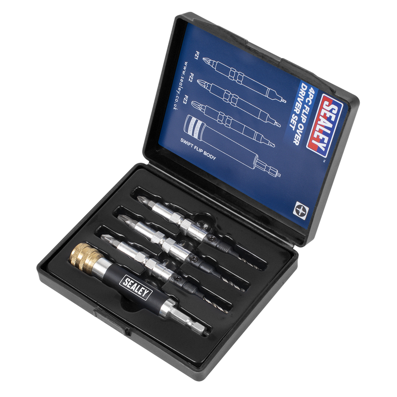 Sealey FDS4 Flip-Over Drill/Driver Set 4pc