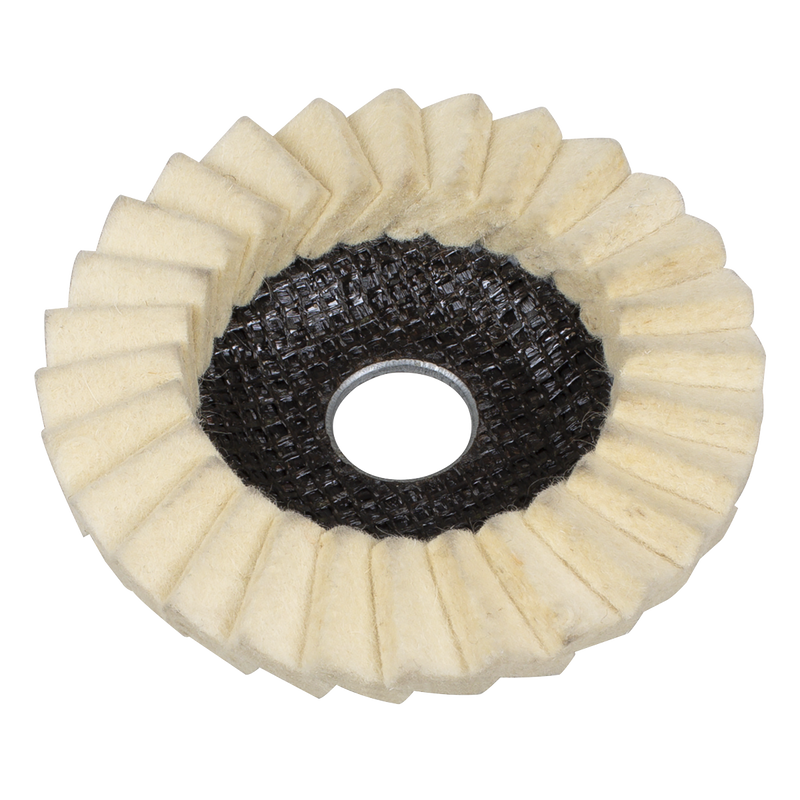 Sealey FFD5 Felt Flap Disc √ò115mm √ò22mm Bore - Pack of 5