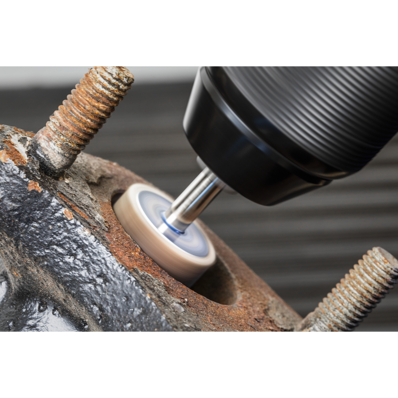 Sealey FW2510ASS Abrasive Flap Wheel Diameter 25 x 10mm Diameter 6mm Shaft Assorted Grit - Pack of 5
