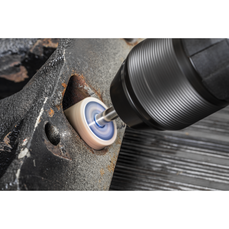 Sealey FW2520ASS Abrasive Flap Wheel Diameter 25 x 20mm Diameter 6mm Shaft Assorted Grit - Pack of 5