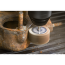 Sealey FW4020605 Abrasive Flap Wheel Diameter 40 x 20mm 60Grit Diameter 6mm Shaft - Pack of 5