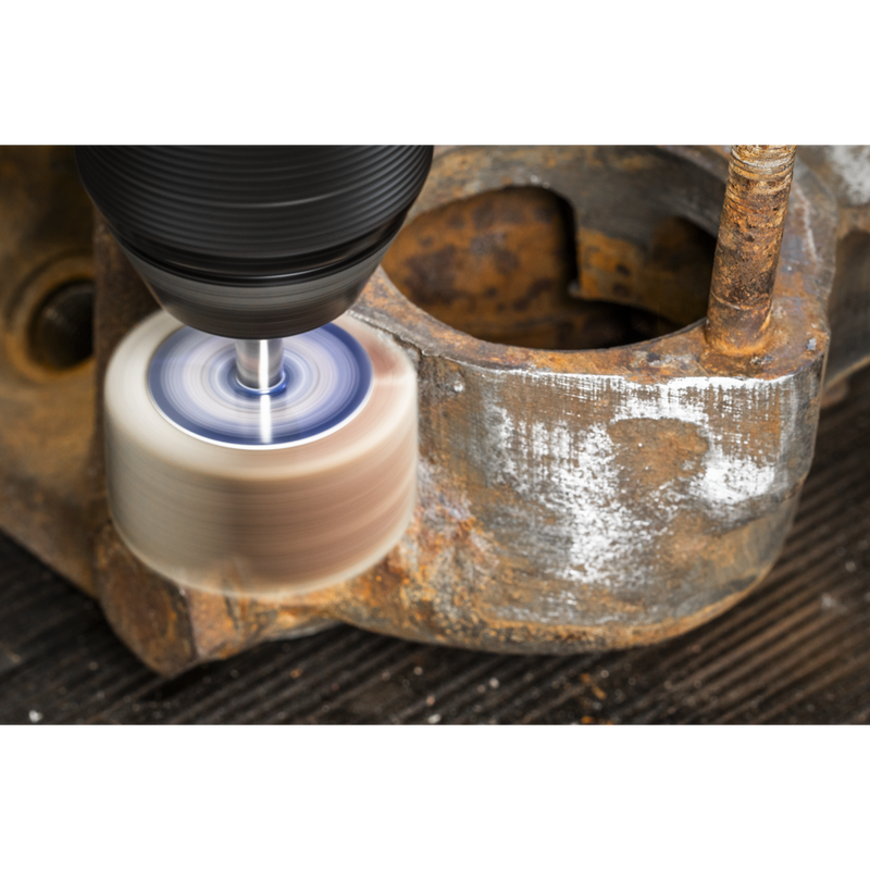 Sealey FW4020805 Abrasive Flap Wheel Diameter 40 x 20mm 80Grit Diameter 6mm Shaft - Pack of 5