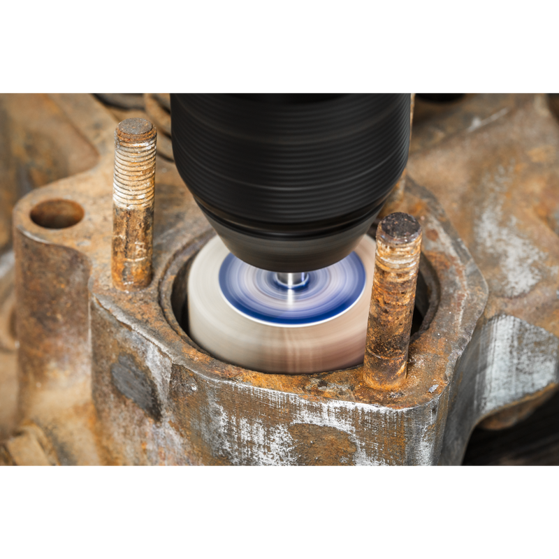 Sealey FW4030ASS Abrasive Flap Wheel Diameter 40 x 30mm Diameter 6mm Shaft Assorted Grit - Pack of 5