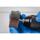 Sealey FW5025605 Abrasive Flap Wheel Diameter 50 x 25mm 60Grit Diameter 6mm Shaft - Pack of 5