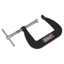 Sealey GCC01 Junior C-Clamp Set 4pc - 64mm x 64mm