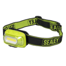 Sealey HT08RG Rechargeable Head Torch with Auto-Sensor 8W COB LED - Green