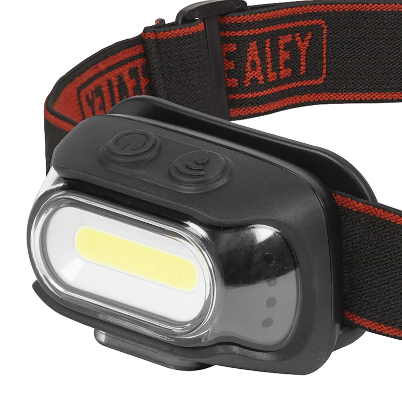 Sealey HT08R Rechargeable Head Torch with Auto-Sensor 8W COB LED