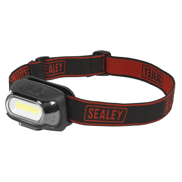 Sealey HT08R Rechargeable Head Torch with Auto-Sensor 8W COB LED