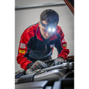 Sealey HT400LED Rechargeable Head Torch with Auto-Sensor 5W & 3W COB LED