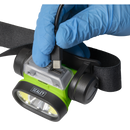 Sealey HT400LED Rechargeable Head Torch with Auto-Sensor 5W & 3W COB LED