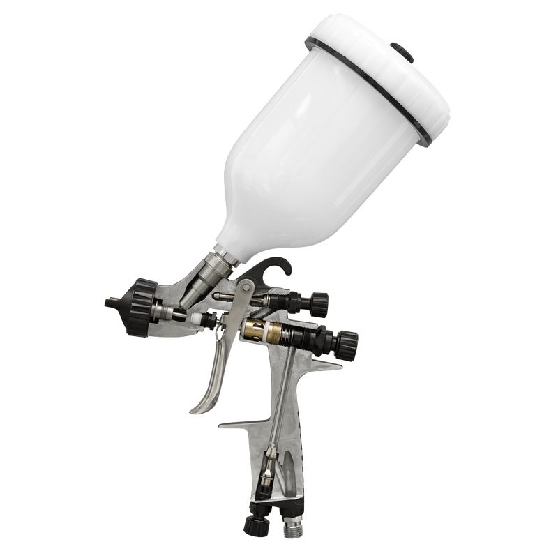 Sealey HVLP05 HVLP Gravity Feed Spray Gun 1.3mm Set-Up