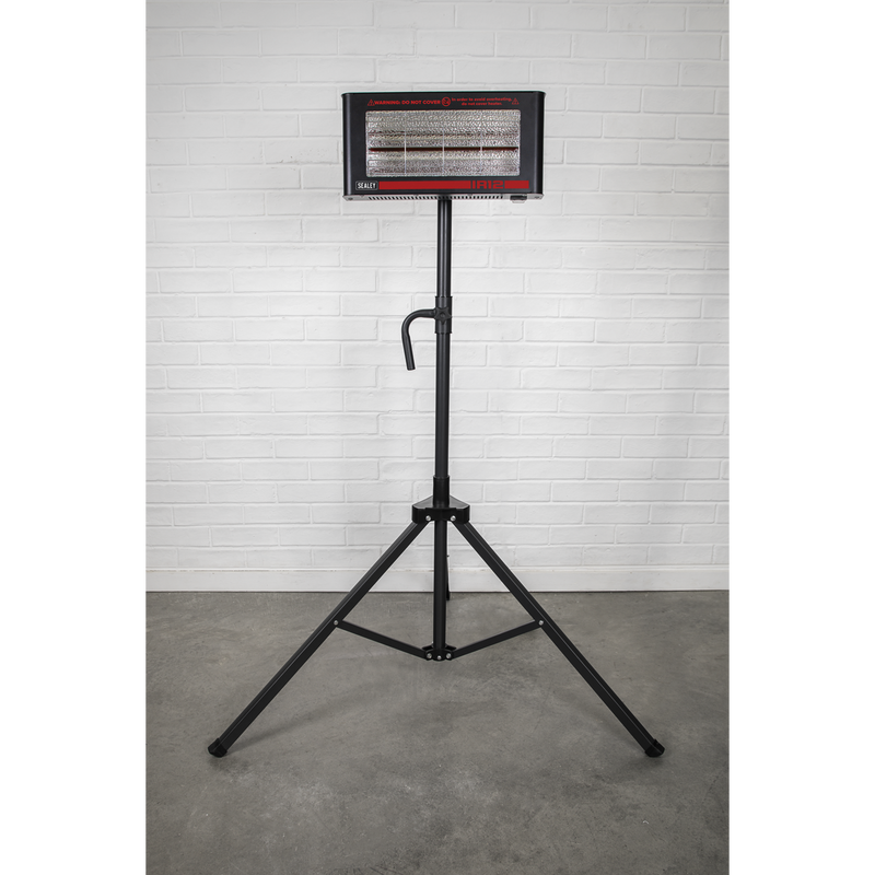 Sealey IR12CT Infrared Quartz Heater with Tripod Stand 230V 1.2kW