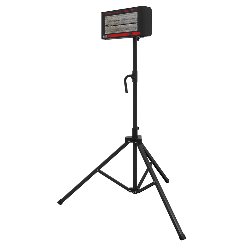 Sealey IR12CT Infrared Quartz Heater with Tripod Stand 230V 1.2kW