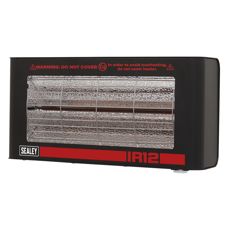 Sealey IR12 Infrared Quartz Heater - Wall Mounting 1.2W/230V