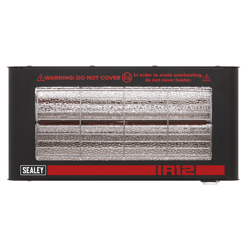 Sealey IR12 Infrared Quartz Heater - Wall Mounting 1.2W/230V