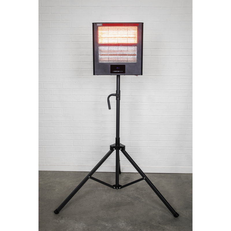 Sealey IR28CT Infrared Quartz Heater with Tripod Stand 230V 1.4/2.8kW