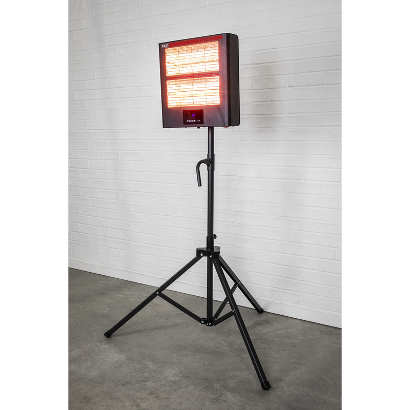 Sealey IR28CT Infrared Quartz Heater with Tripod Stand 230V 1.4/2.8kW