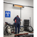 Sealey IWMH6000R High Efficiency Wall Mounting Infrared Short Wave Heater 6000W