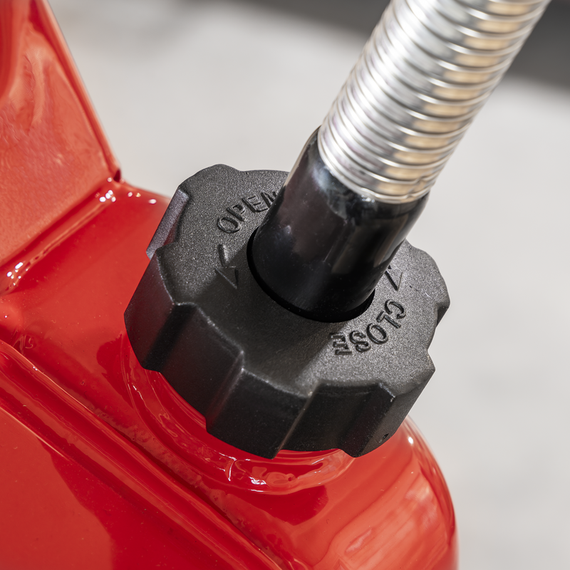 Sealey JC1SCR Flexi Pouring Spout for Screw Cap Jerry Cans - Red