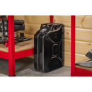 Sealey JC20SCB Screw Cap Metal Jerry Can 20L - Black