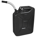 Sealey JC20SCB Screw Cap Metal Jerry Can 20L - Black