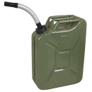 Sealey JC20SCG Screw Cap Metal Jerry Can 20L - Green