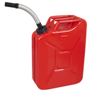 Sealey JC20SCR Screw Cap Metal Jerry Can 20L - Red