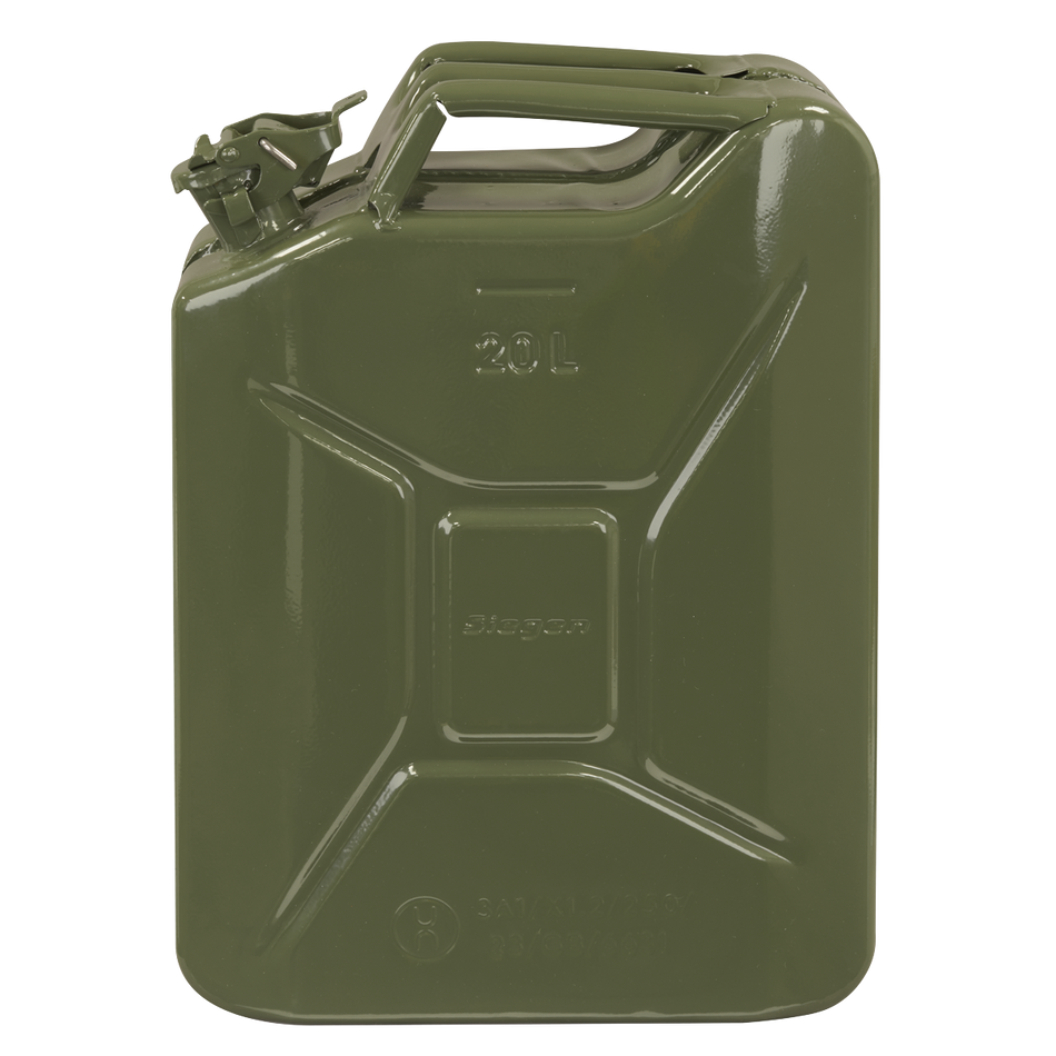 Sealey JCY20G Jerry Can - Green 20L
