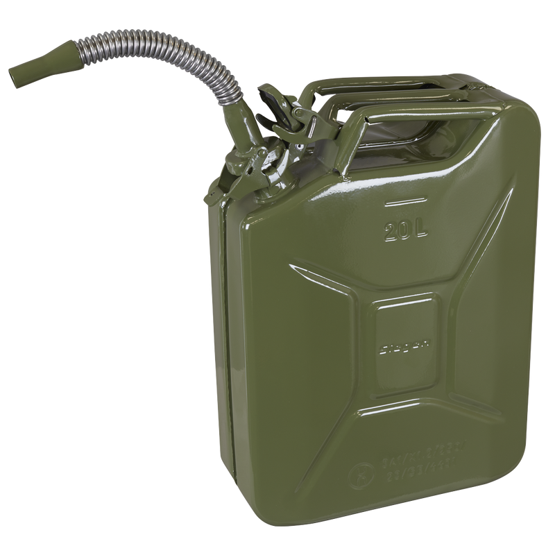 Sealey JCY20G Jerry Can - Green 20L