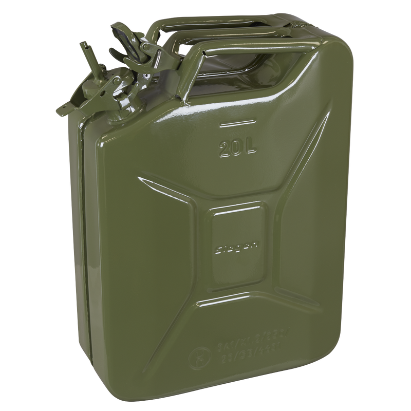 Sealey JCY20G Jerry Can - Green 20L
