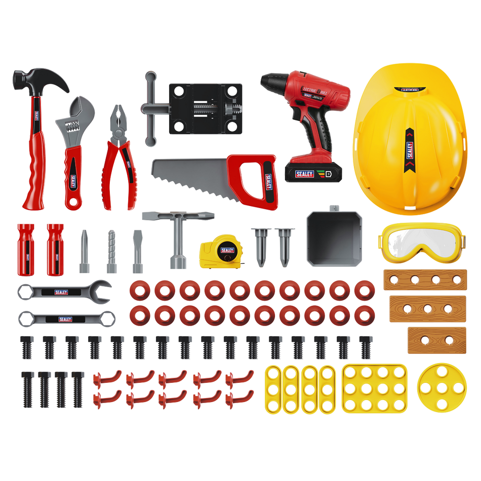 Sealey JTK2 Junior Toy Tool Kit with Workbench 90pc