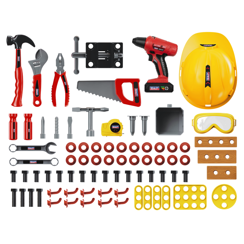 Sealey JTK2 Junior Toy Tool Kit with Workbench 90pc